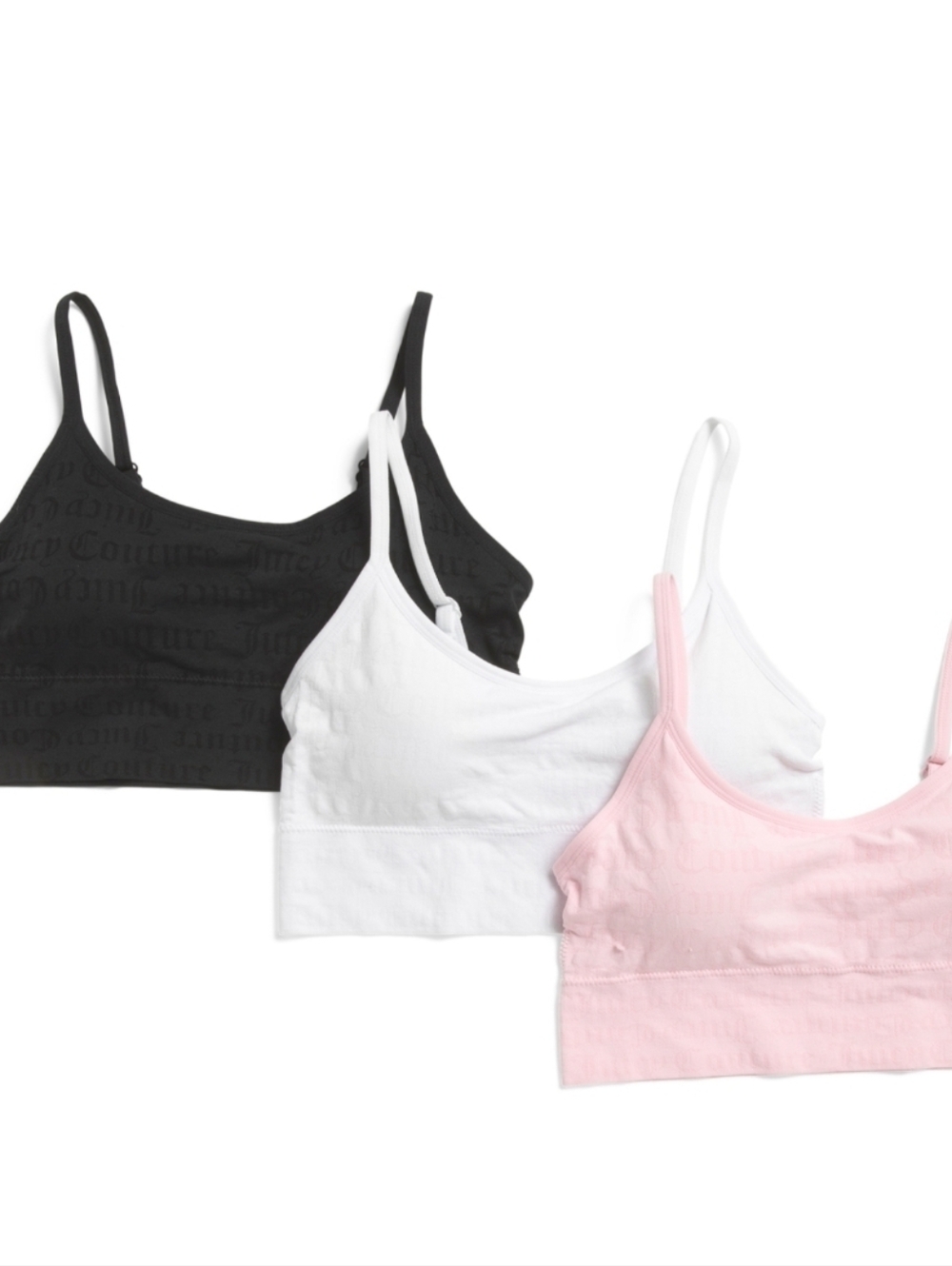 💕🔹️juicy Couture🔹️ 3 Pk Plus Size Jelly Belly Multi Seamless Bras